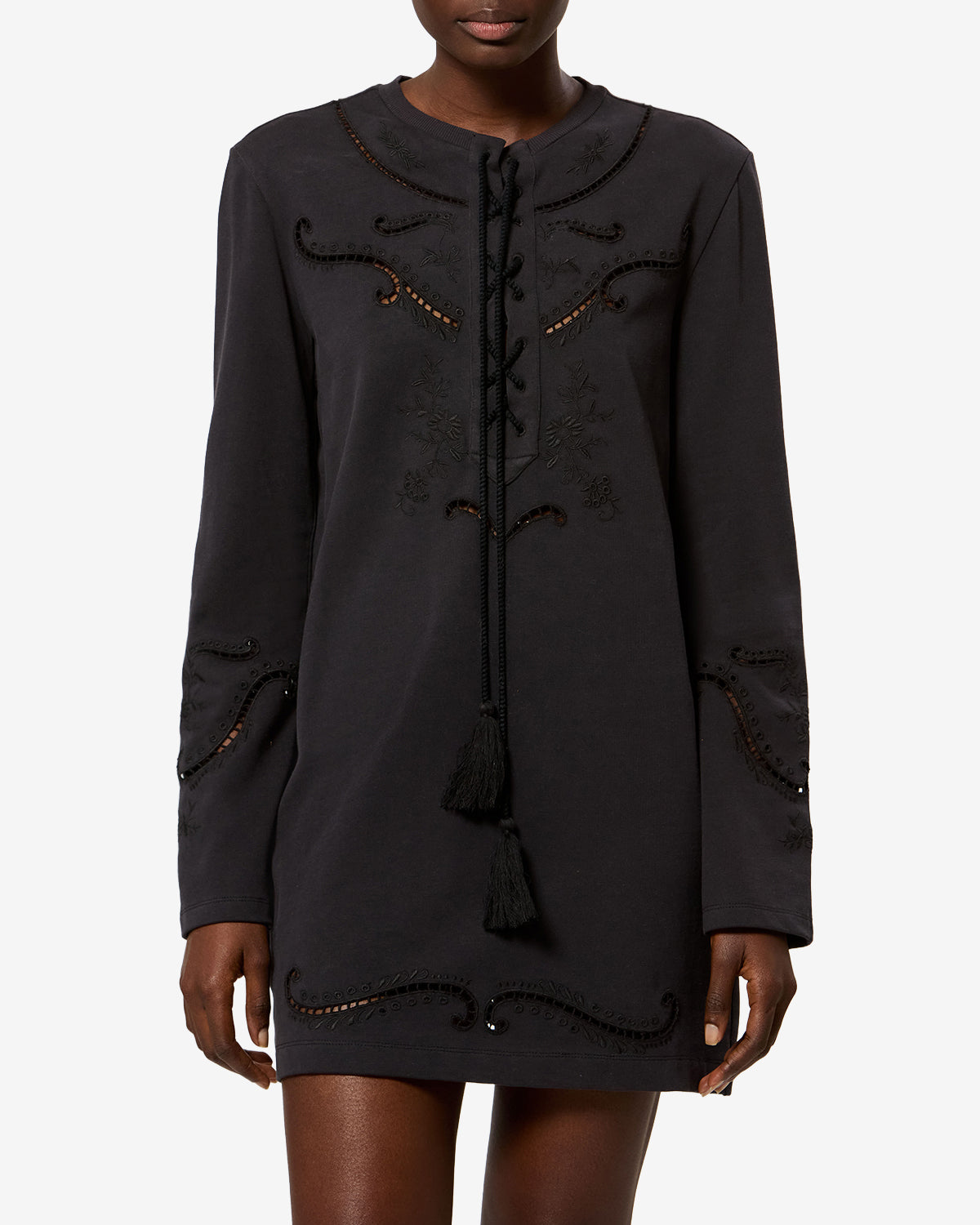 Robe Elka — Noir délavé, vue 1 ; référence RO1181FAD3N03E02FK