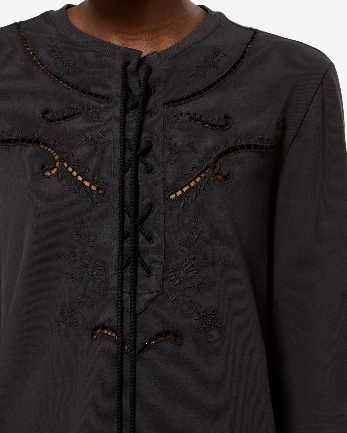 Robe Elka — Noir délavé, vue 3 ; référence RO1181FAD3N03E02FK