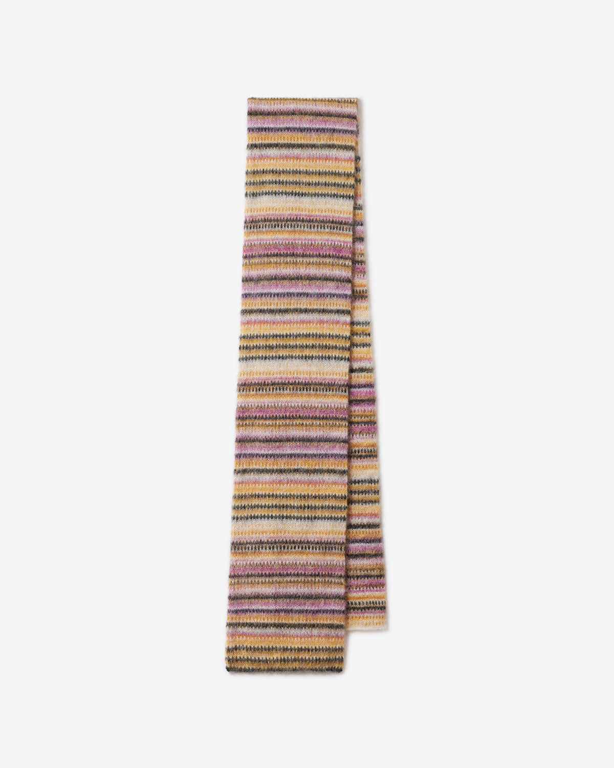 Écharpe Mouna en mohair — Moutarde, vue 1 ; référence EC147MFAD3D02A10MD