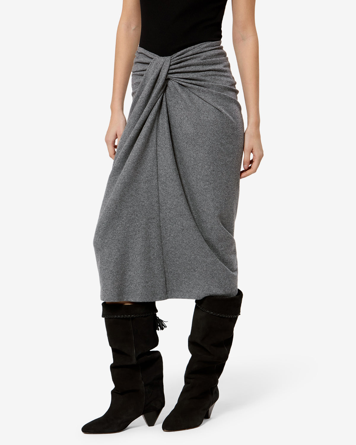 Jupe Jeldia — Gris, vue 1 ; référence JU0018FBD3K05E02GY