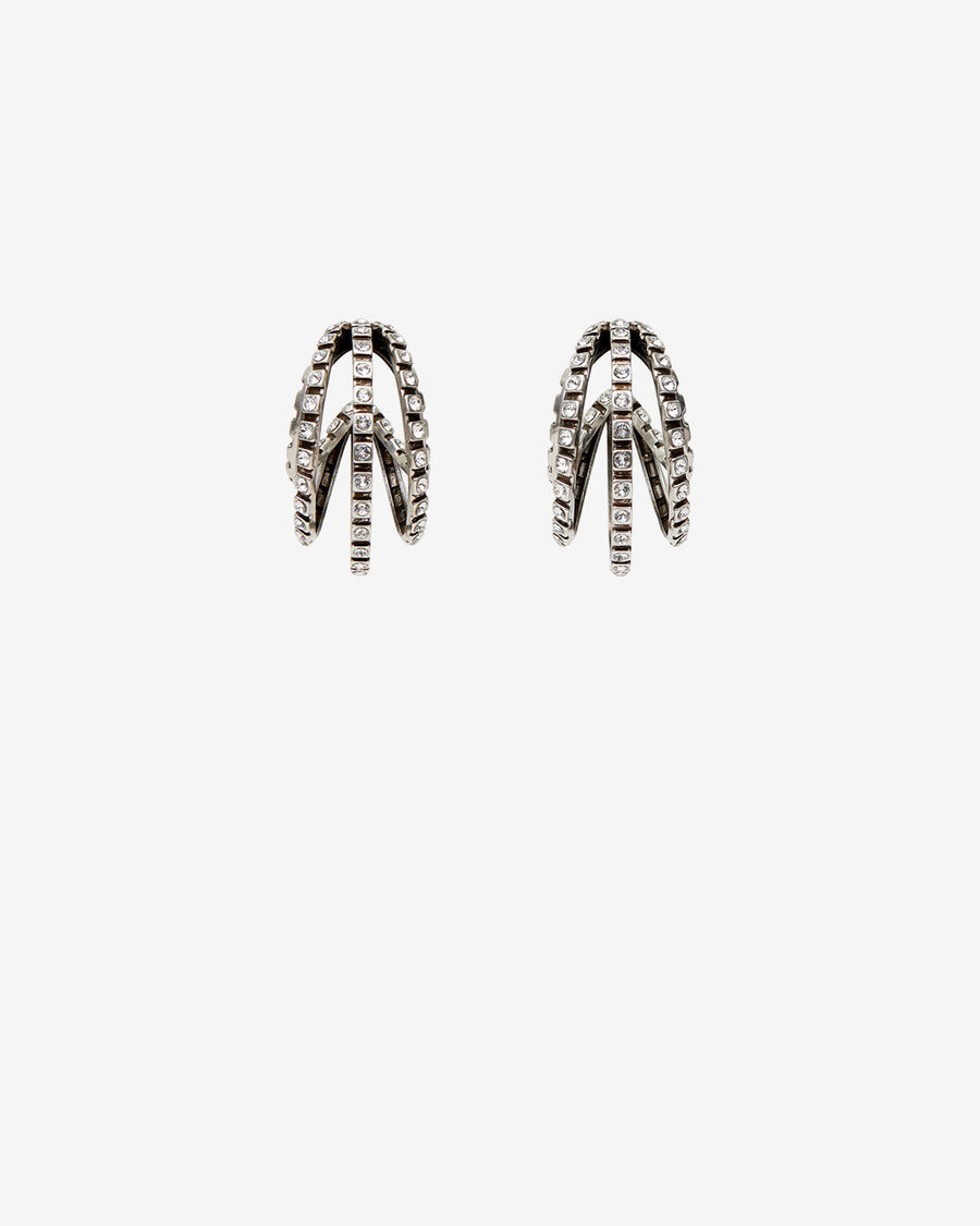 Boucles d'oreille Mona — Argenté, vue 1 ; référence BL0309FAD3B05BTRSI