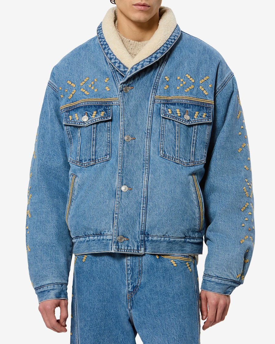 Veste Jackson En Denim — Bleu clair, vue 1 ; référence VE0534HBD3H03H30LU