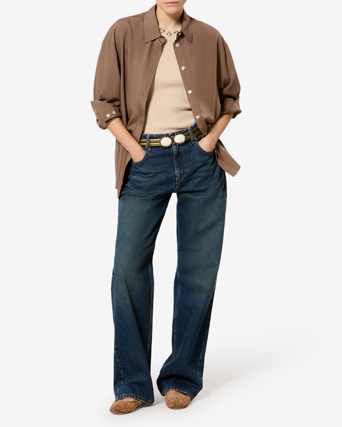 Chemise Fabriza — Kaki, vue 2 ; référence CH0177FDD3I03I67KI