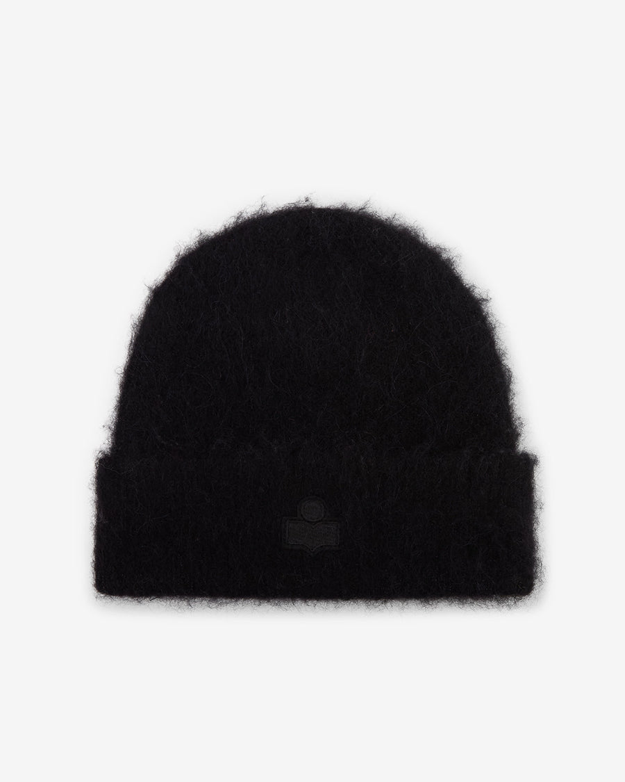 Bonnet Peeta en alpaga — Noir, vue 1 ; référence BE005MFAD3D01A01BK