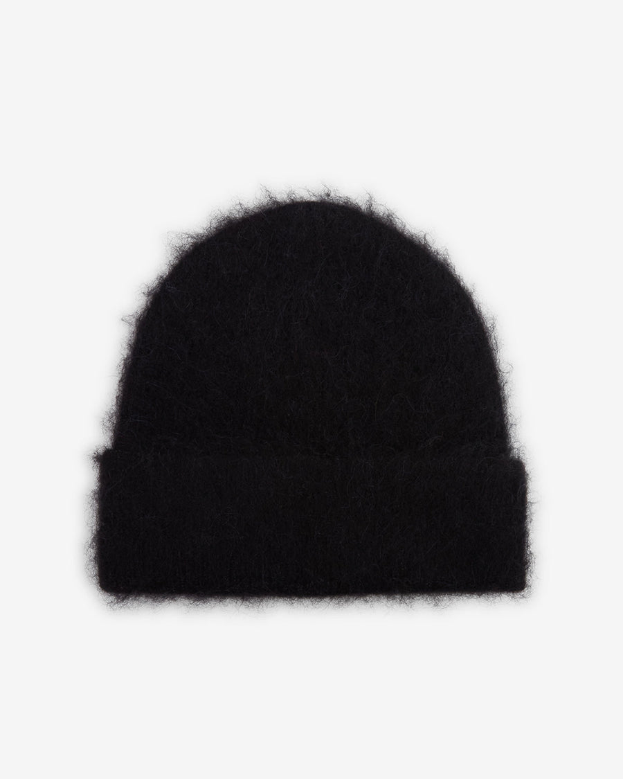 Bonnet Peeta en alpaga — Noir, vue 2 ; référence BE005MFAD3D01A01BK