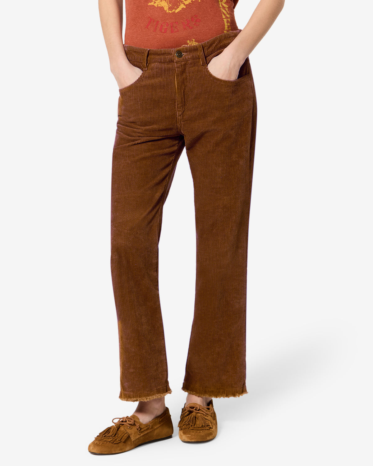 Pantalon Ruthie — Caramel, vue 1 ; référence PA0708FAD3G02E50CA