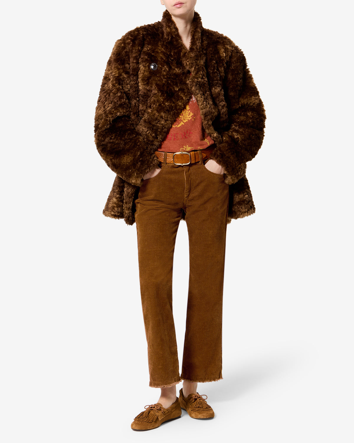Pantalon Ruthie — Caramel, vue 2 ; référence PA0708FAD3G02E50CA