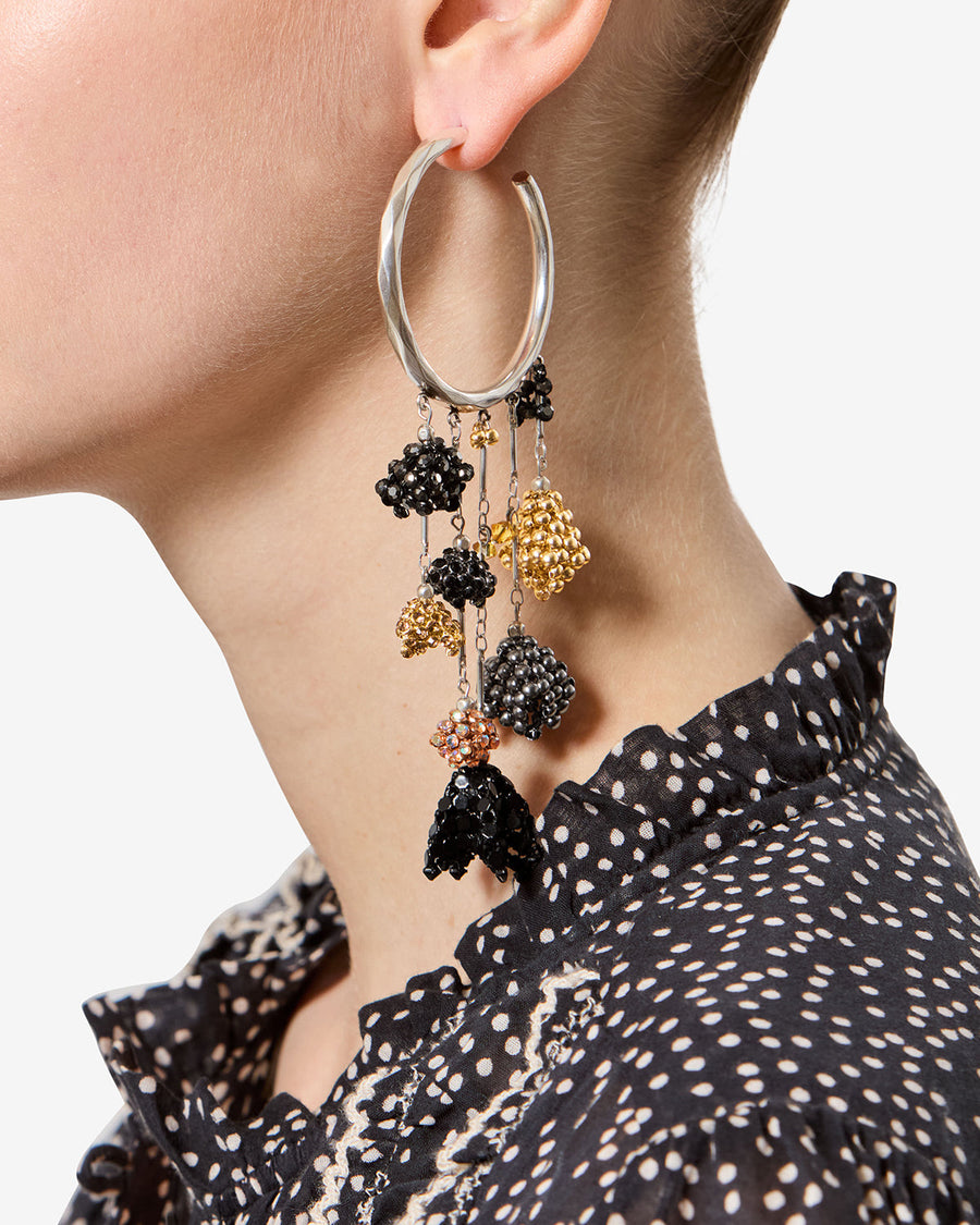 Boucles d'oreille Catalina — Anthracite-argenté, vue 2 ; référence BL0301FAD2B09BANSI