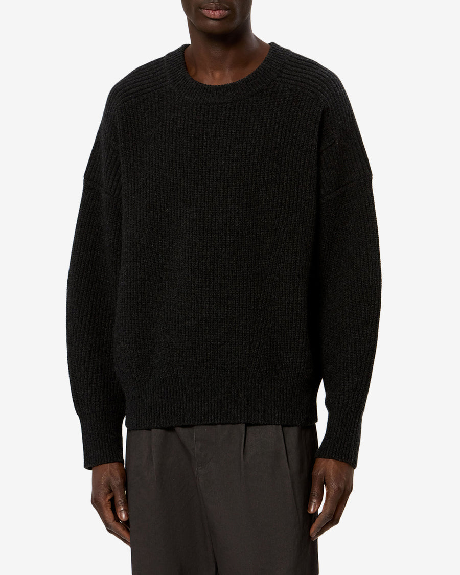 Pull Larry en laine — Gris foncé, vue 1 ; référence PU0968HAD3L04H02DG