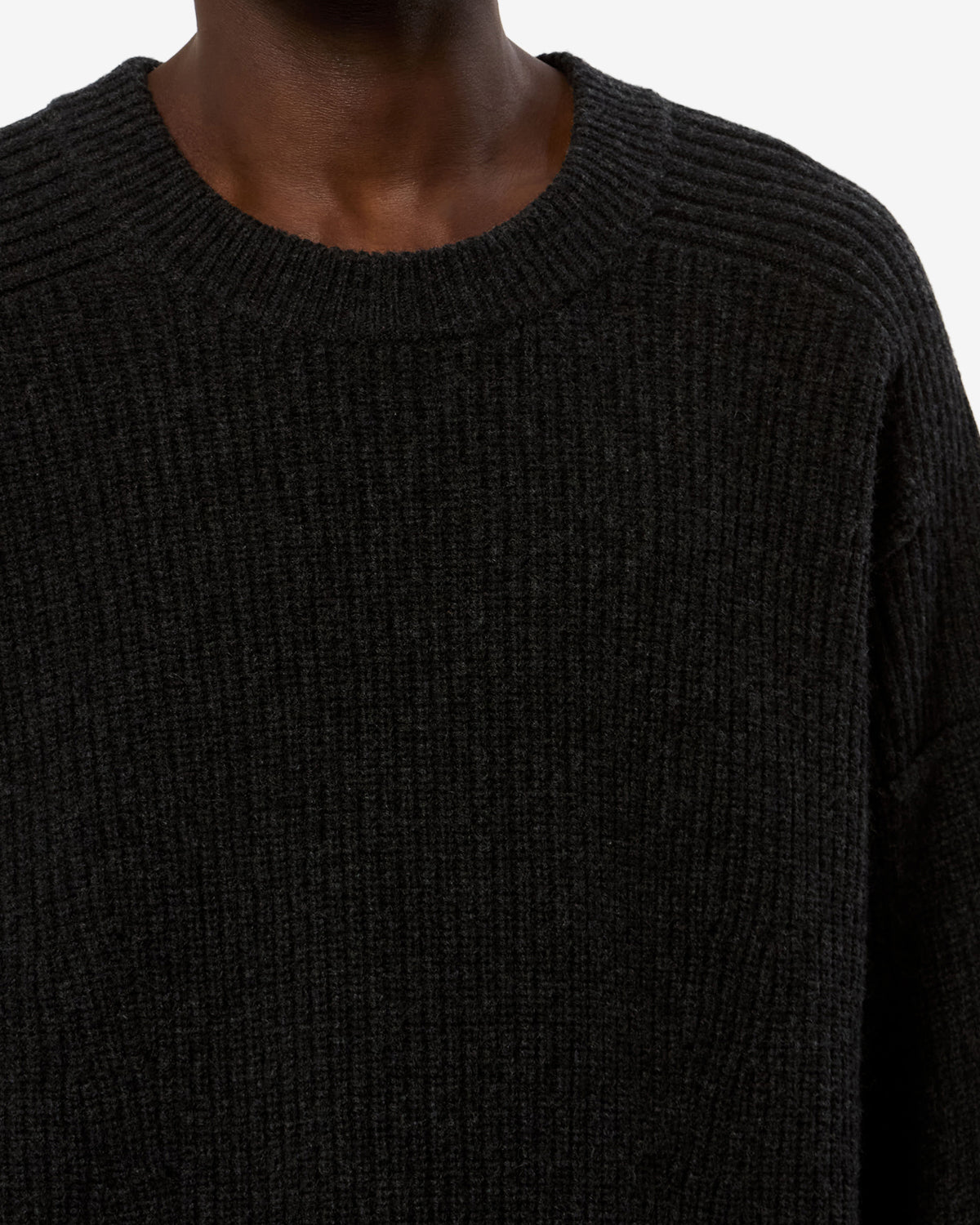 Pull Larry en laine — Gris foncé, vue 3 ; référence PU0968HAD3L04H02DG