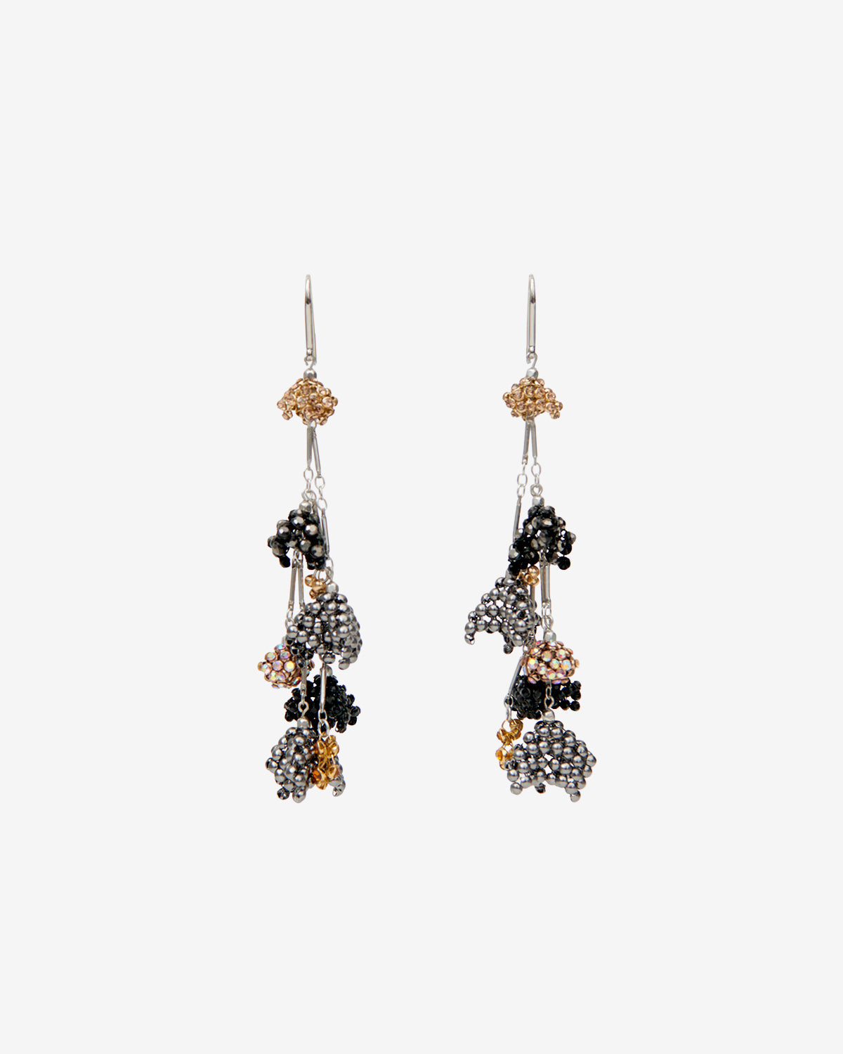 Boucles d'oreille Catalina — Anthracite-argenté, vue 1 ; référence BL0294FAD2B09BANSI