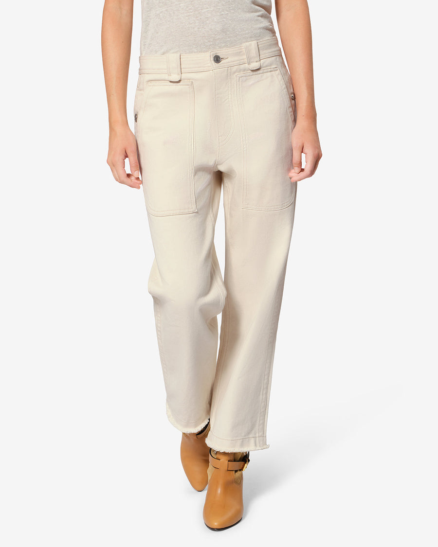 Pantalon Ermina — Écru, vue 1 ; référence PA0709FAD3H02E23EC