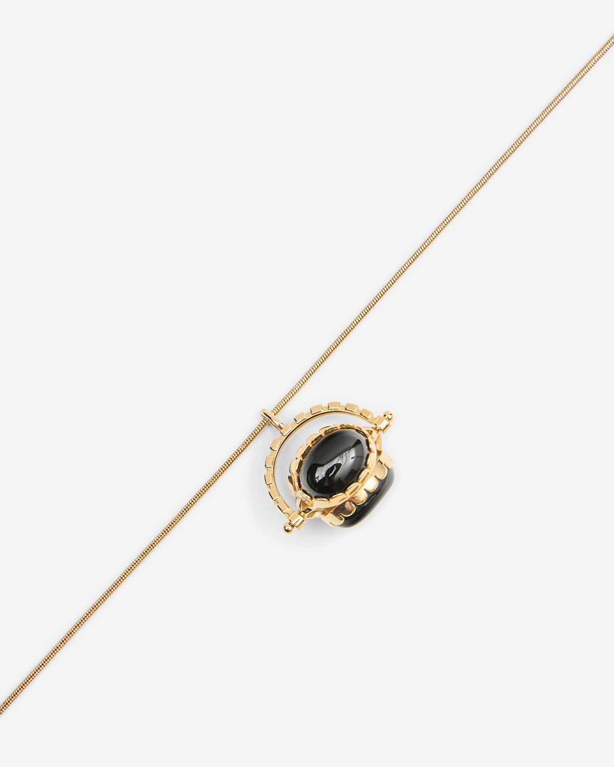 Collier Hanae — Noir, vue 3 ; référence CO0199FAD3B10B01BK