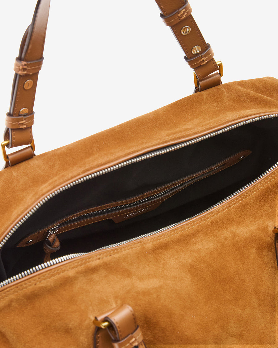 Sac Tilpa en cuir velours — Cognac, vue 1 ; référence PP0507FAD2C28M50CO
