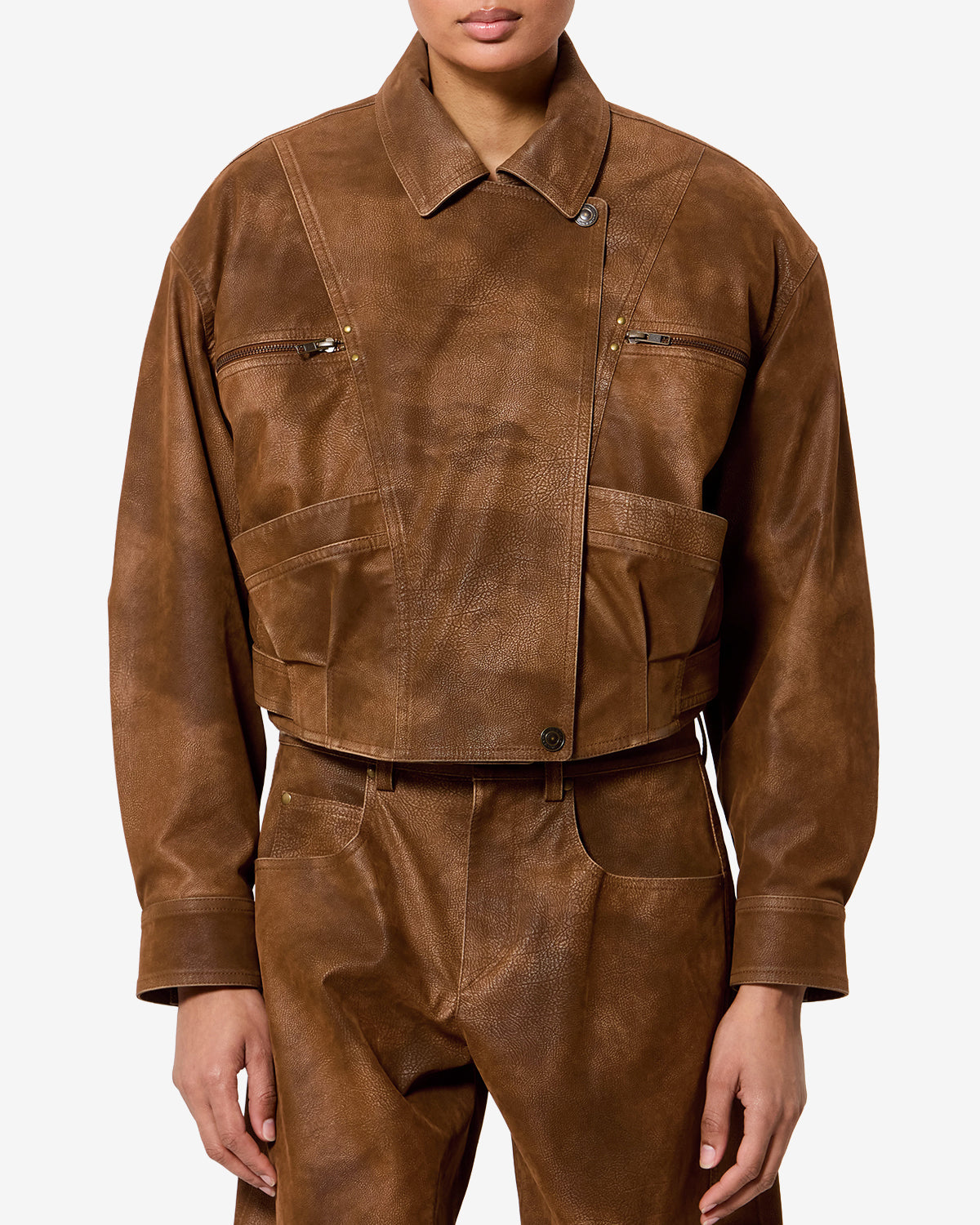 Veste Belma — Marron, vue 1 ; référence VE0732FAD3B01E50BW