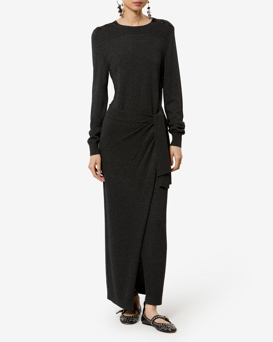 Robe Jozira — Anthracite, vue 1 ; référence RO1187FAB1L05I02AN