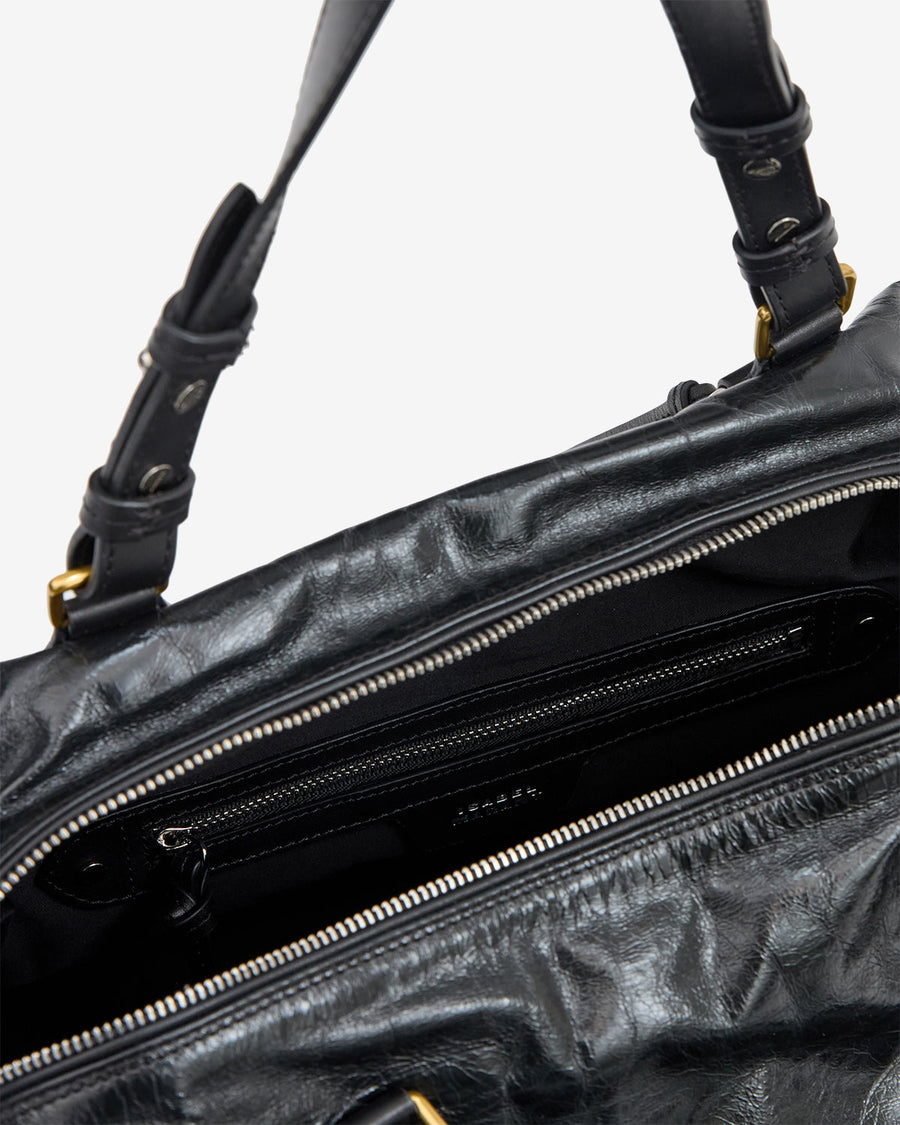 Sac Tilpa en cuir — Noir, vue 1 ; référence PP0507FAD3C04M01BK