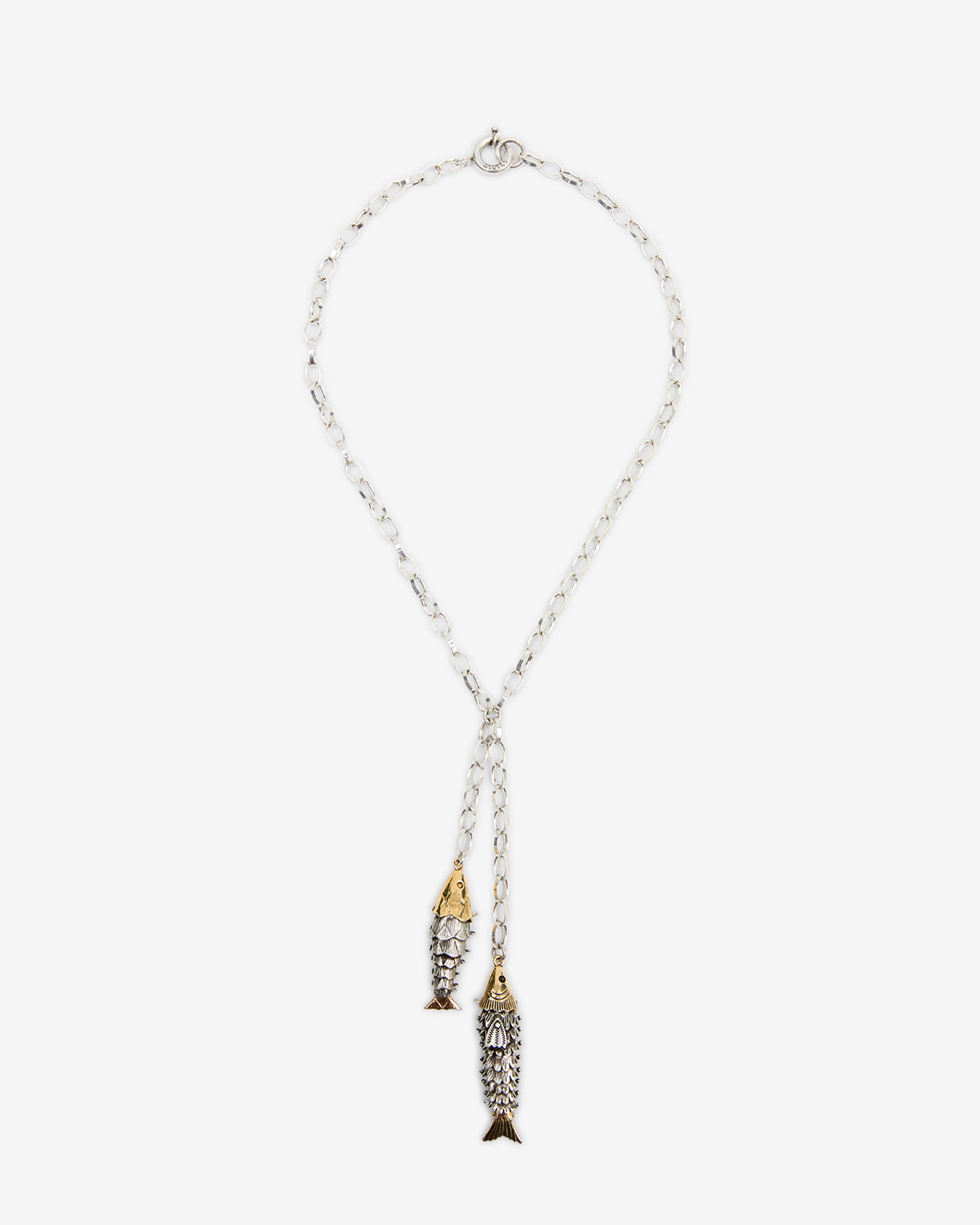 Collier River — Argenté-doré, vue 1 ; référence CO0201FAB4B09BSIDO