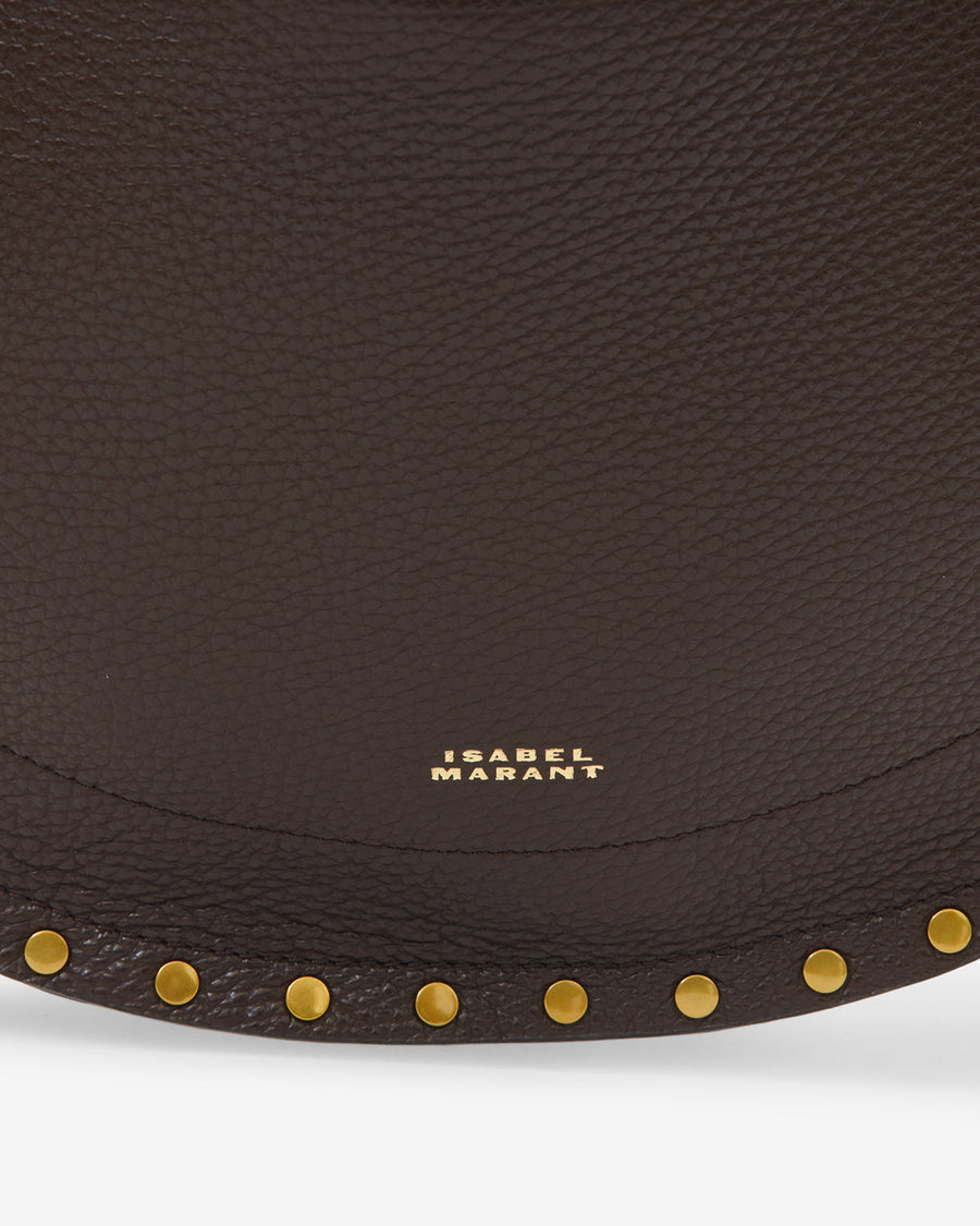 Sac Oskan Soft Zip en cuir grainé — Café, vue 1 ; référence BF0066FAC3C22M50CF