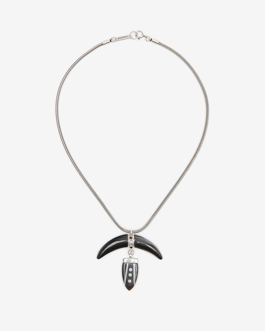 Collier Cala — Noir et argenté, vue 1 ; référence CO0198FAD3B02BBKSI