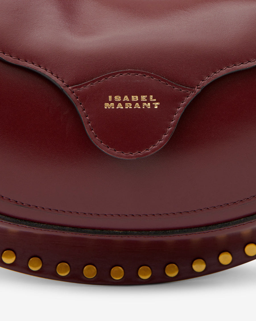 Sac Moon Pocket en cuir — Bordeaux, vue 1 ; référence PP0511FAA1C01M80BY
