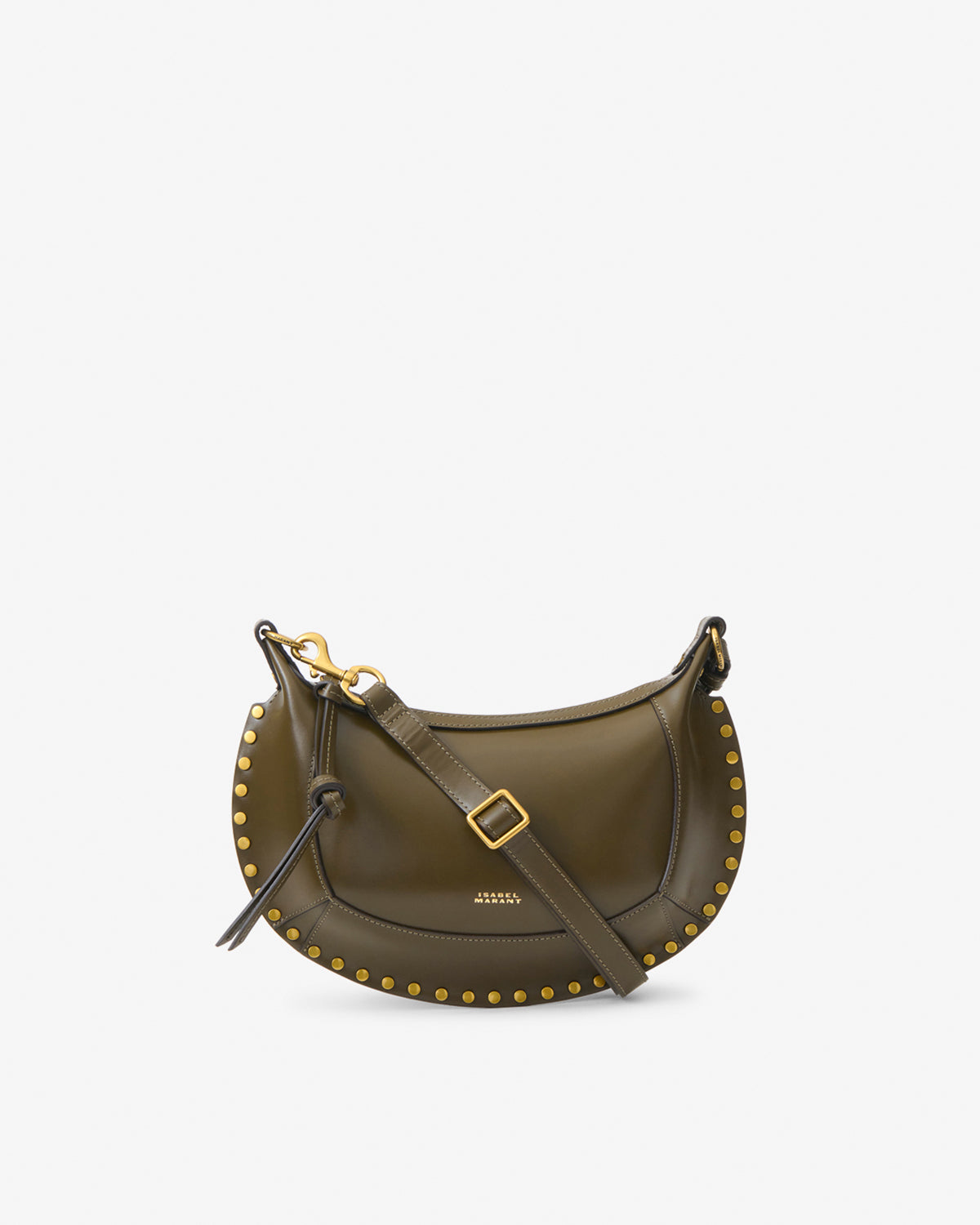 Sac Oskan Moon en cuir — Olive foncé, vue 2 ; référence PP0003FAA1C01M67DO