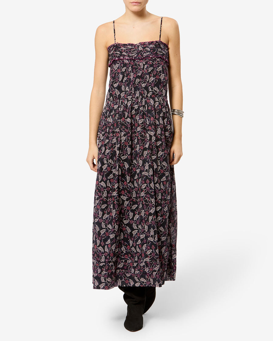 Robe Demy — Noir / Framboise, vue 1 ; référence RO1177FAD3J03EBKRY