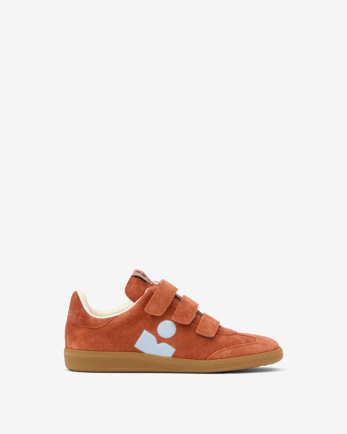 Baskets Beth — Brique / Bleu clair, vue 1 ; référence BK0013FAD3E18SBRLB