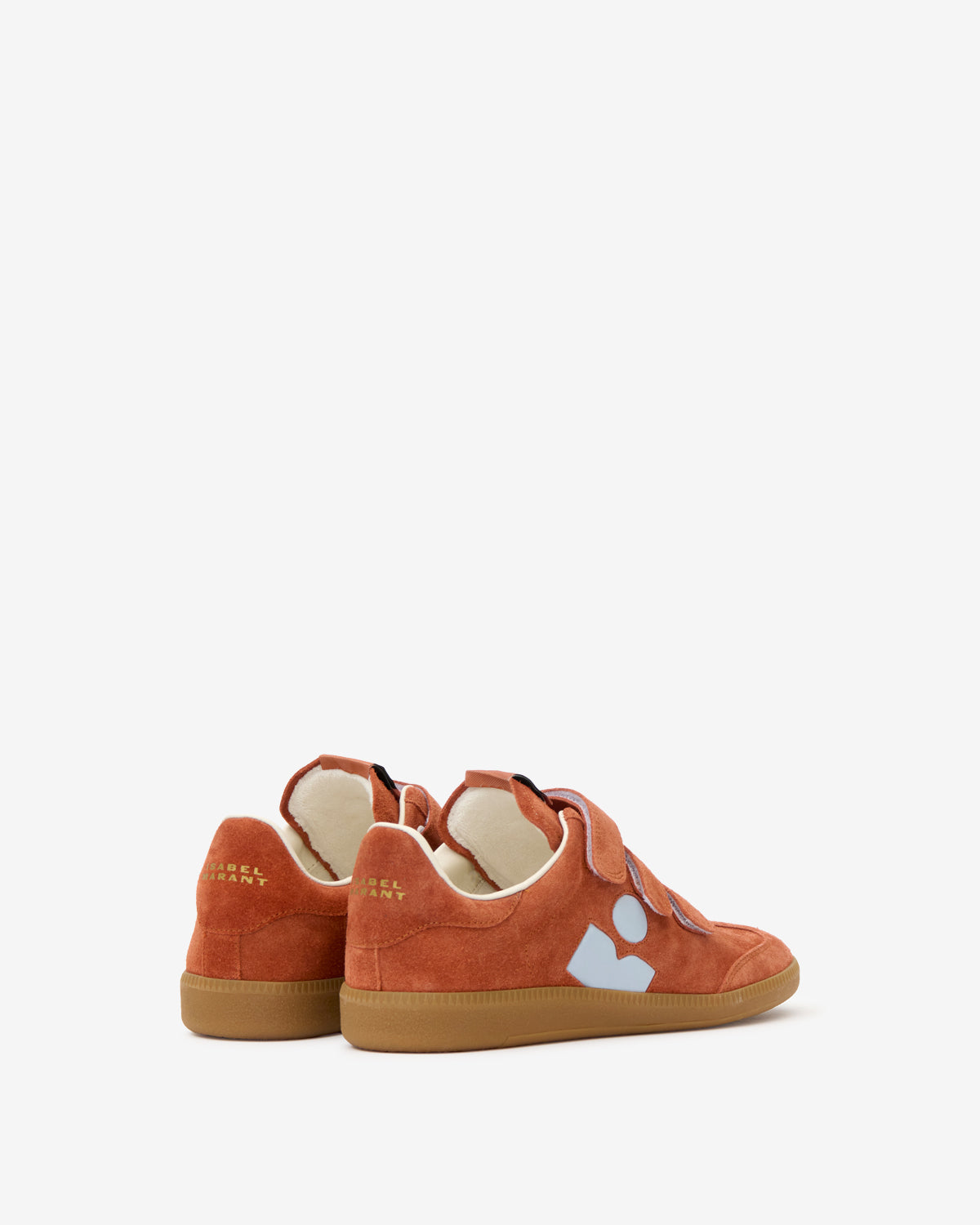 Baskets Beth — Brique / Bleu clair, vue 3 ; référence BK0013FAD3E18SBRLB