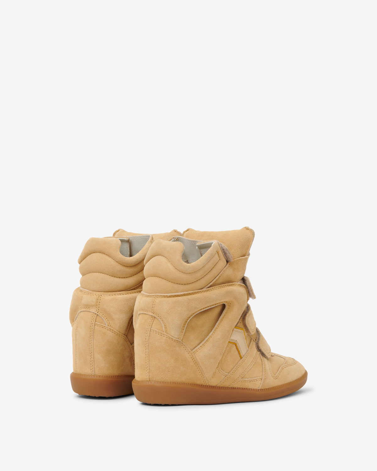 Baskets Bekett — Beige / Jaune doré, vue 3 ; référence BK0010FAC1E02SBEGW