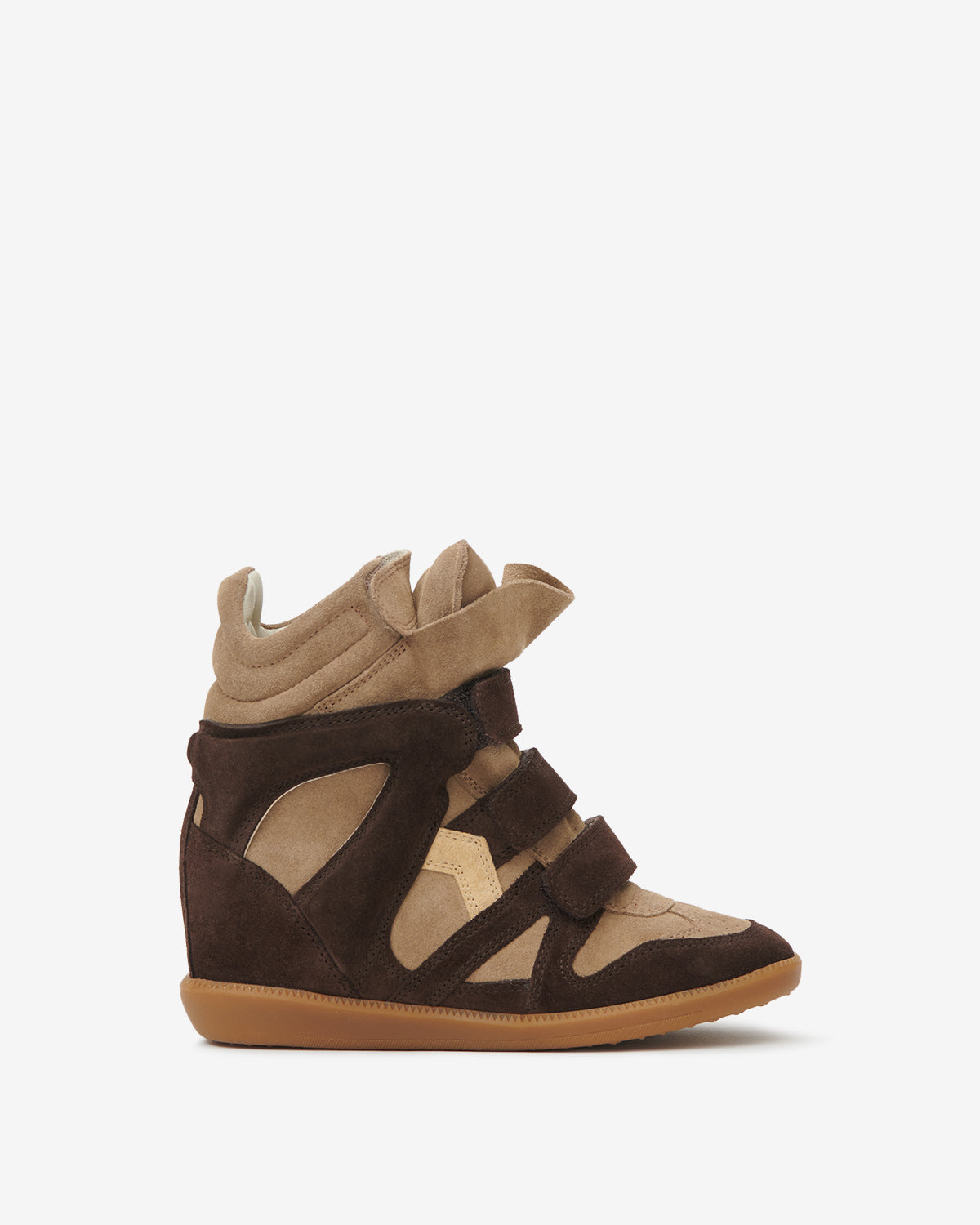 Baskets Bekett — Chocolat / Sable brun, vue 1 ; référence BK0010FAC1E02SBWSN