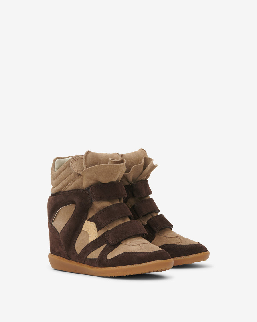 Baskets Bekett — Chocolat / Sable brun, vue 2 ; référence BK0010FAC1E02SBWSN
