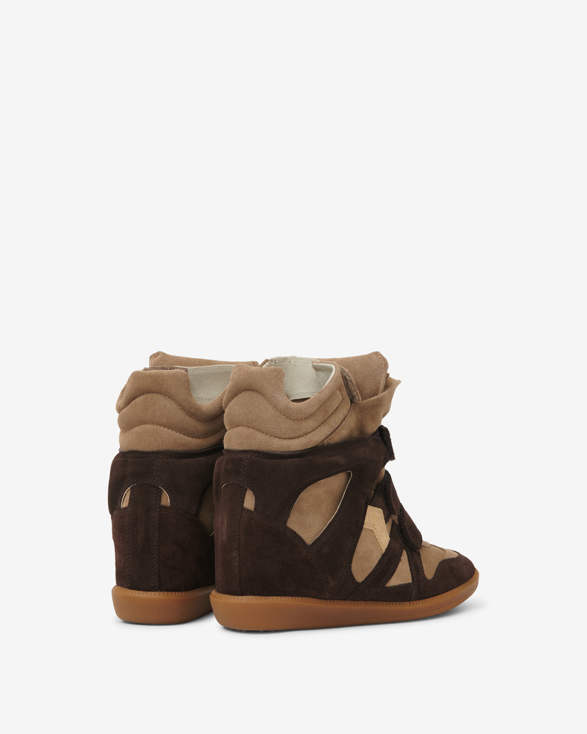 Baskets Bekett — Chocolat / Sable brun, vue 3 ; référence BK0010FAC1E02SBWSN