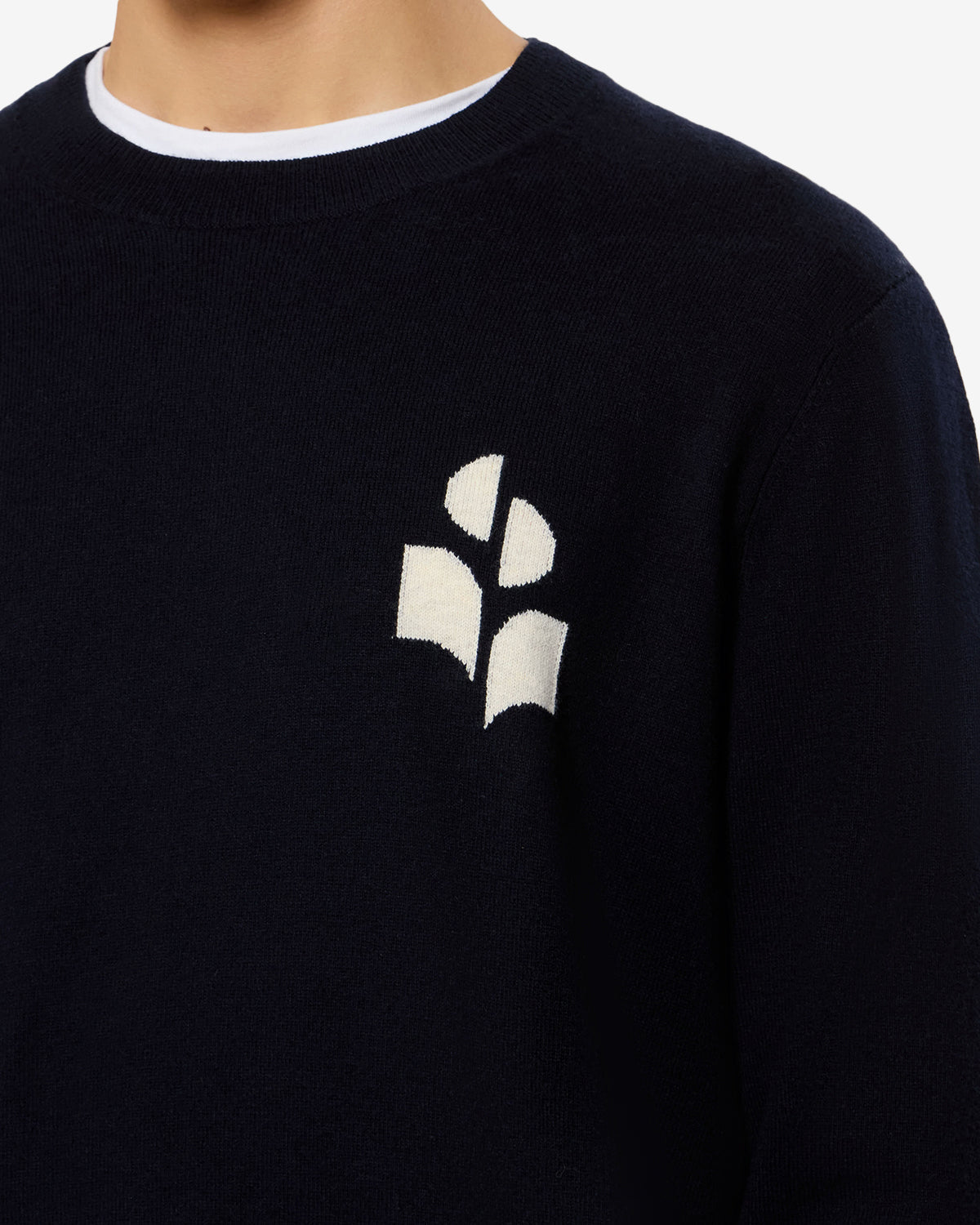 Pull Antea — Minuit / Gris clair, vue 3 ; référence PU0874HAD1L08HMILY