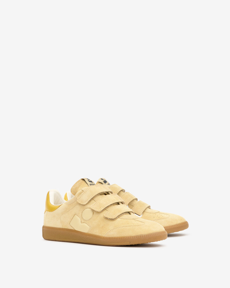 Baskets Beth — Beige / Jaune doré, vue 2 ; référence BK0013FAC1E09SBEGW