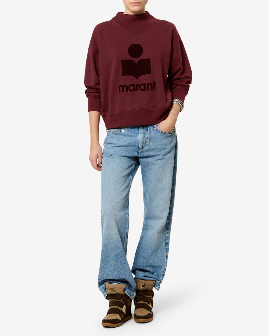 Sweatshirt Moby — Bordeaux / Bordeaux, vue 2 ; référence SW0003FAA1M07EBYBY