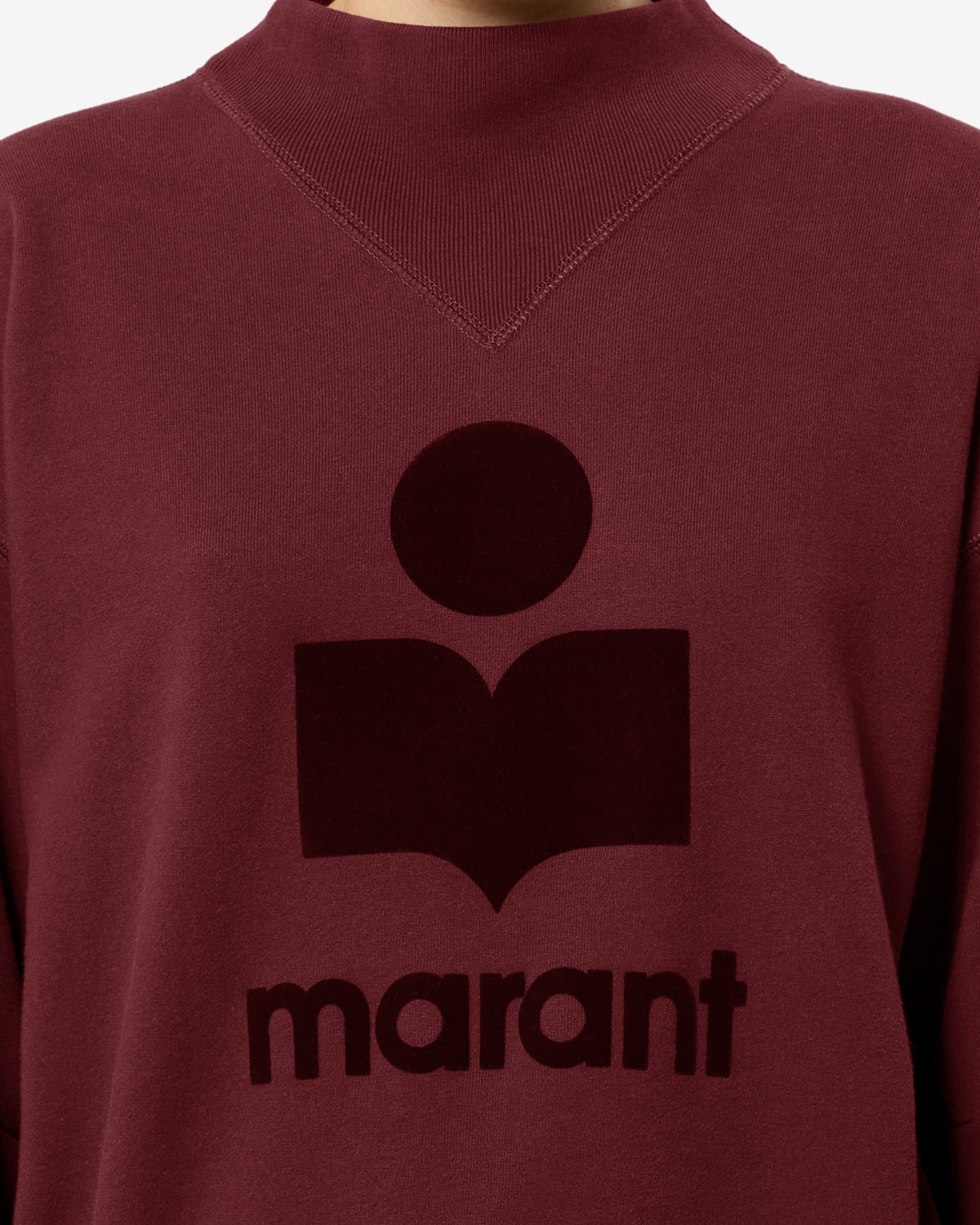 Sweatshirt Moby — Bordeaux / Bordeaux, vue 3 ; référence SW0003FAA1M07EBYBY