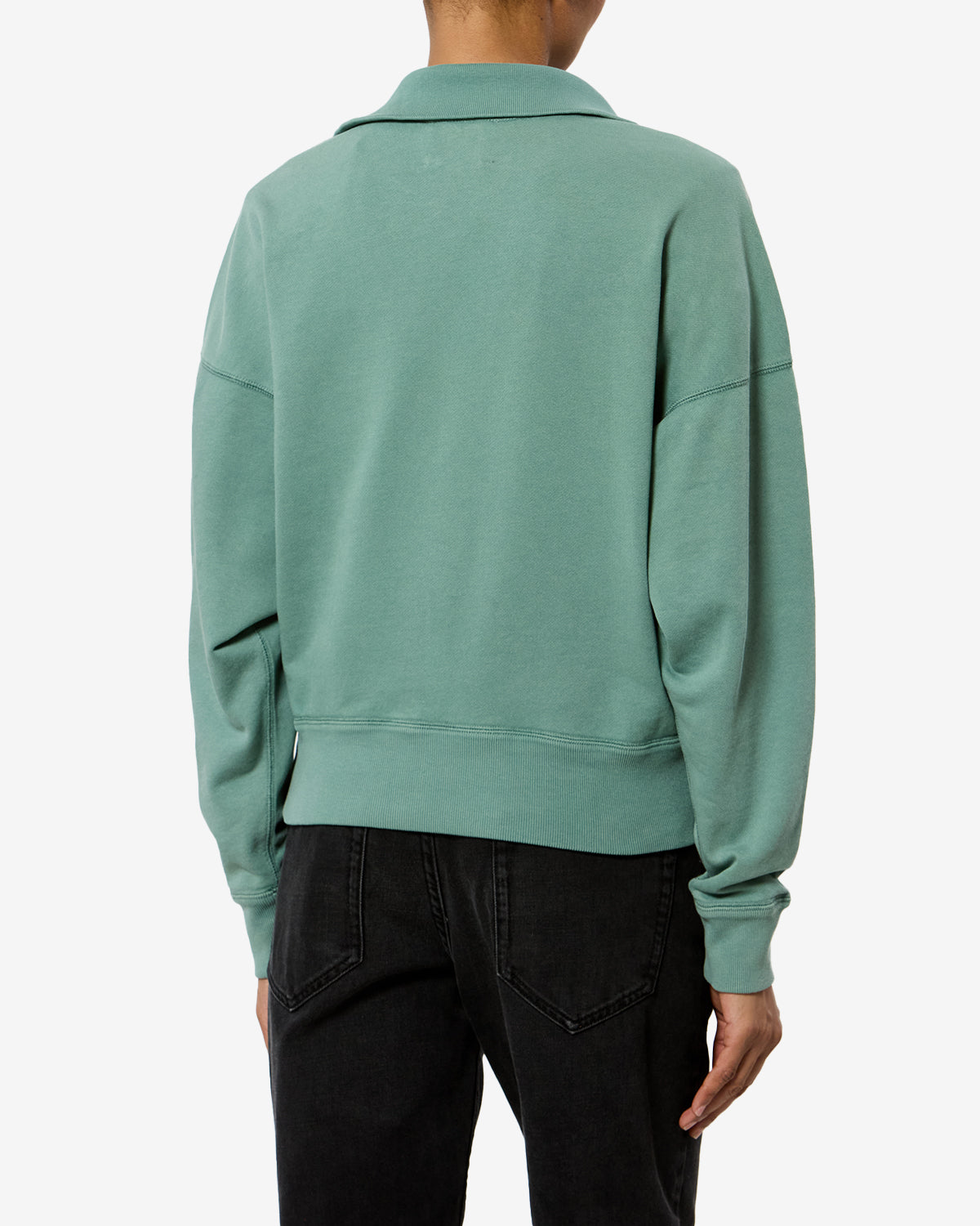 Sweatshirt Ross — Sauge / Ecru, vue 1 ; référence SW0093FAD1M04ESEEC