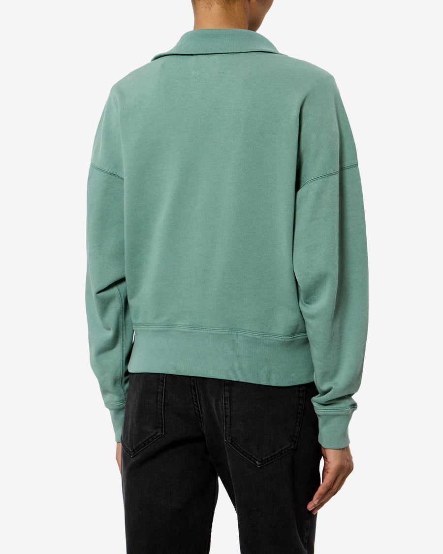 Sweatshirt Ross — Sauge / Ecru, vue 1 ; référence SW0093FAD1M04ESEEC