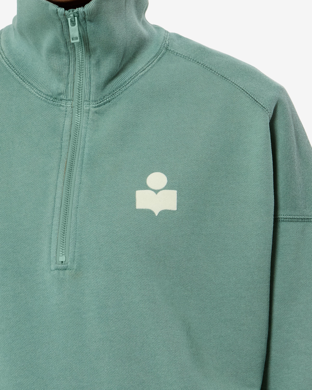 Sweatshirt Ross — Sauge / Ecru, vue 3 ; référence SW0093FAD1M04ESEEC
