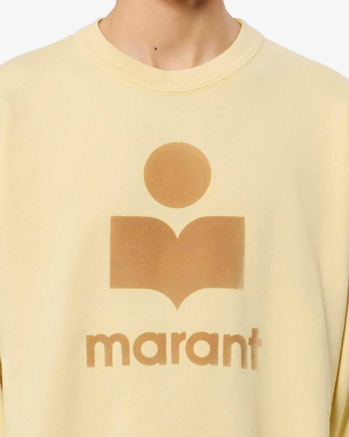 Sweatshirt Mikoy — Jaune clair / Beige, vue 3 ; référence SW0029HAD1M07HLWBE