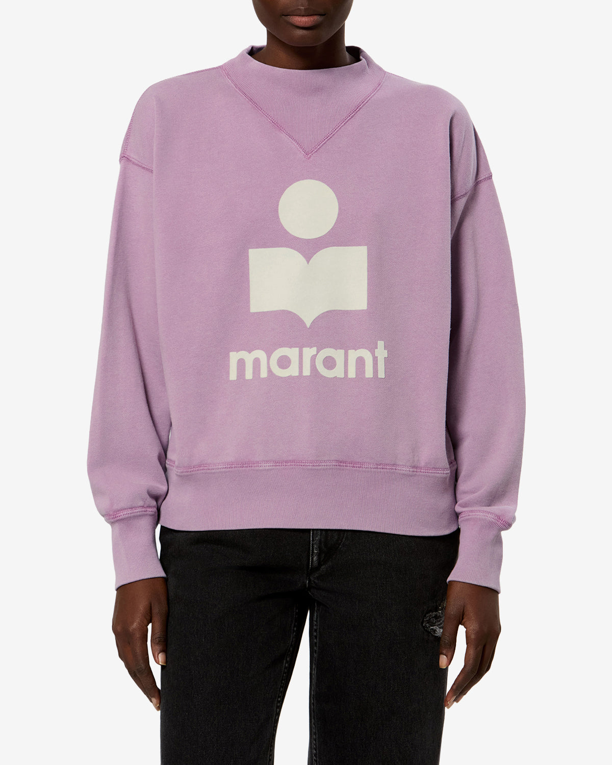 Sweatshirt Moby — Bois de rose / Ecru, vue 1 ; référence SW0003FAD1M04ERWEC