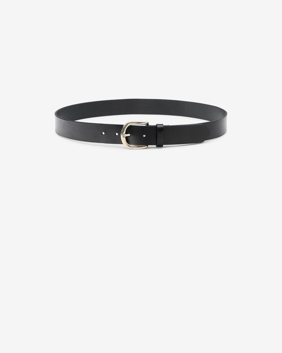 Ceinture Zaph En Cuir — Noir et argenté, vue 1 ; référence CE015CHBA1B01JBKSI