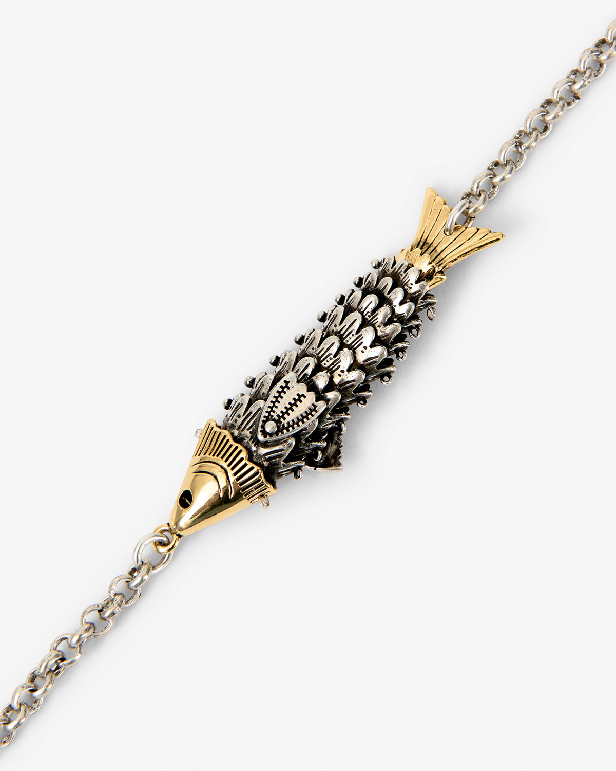 Bracelet River Man — Argenté-doré, vue 3 ; référence BR0184HAB4B05TSIDO