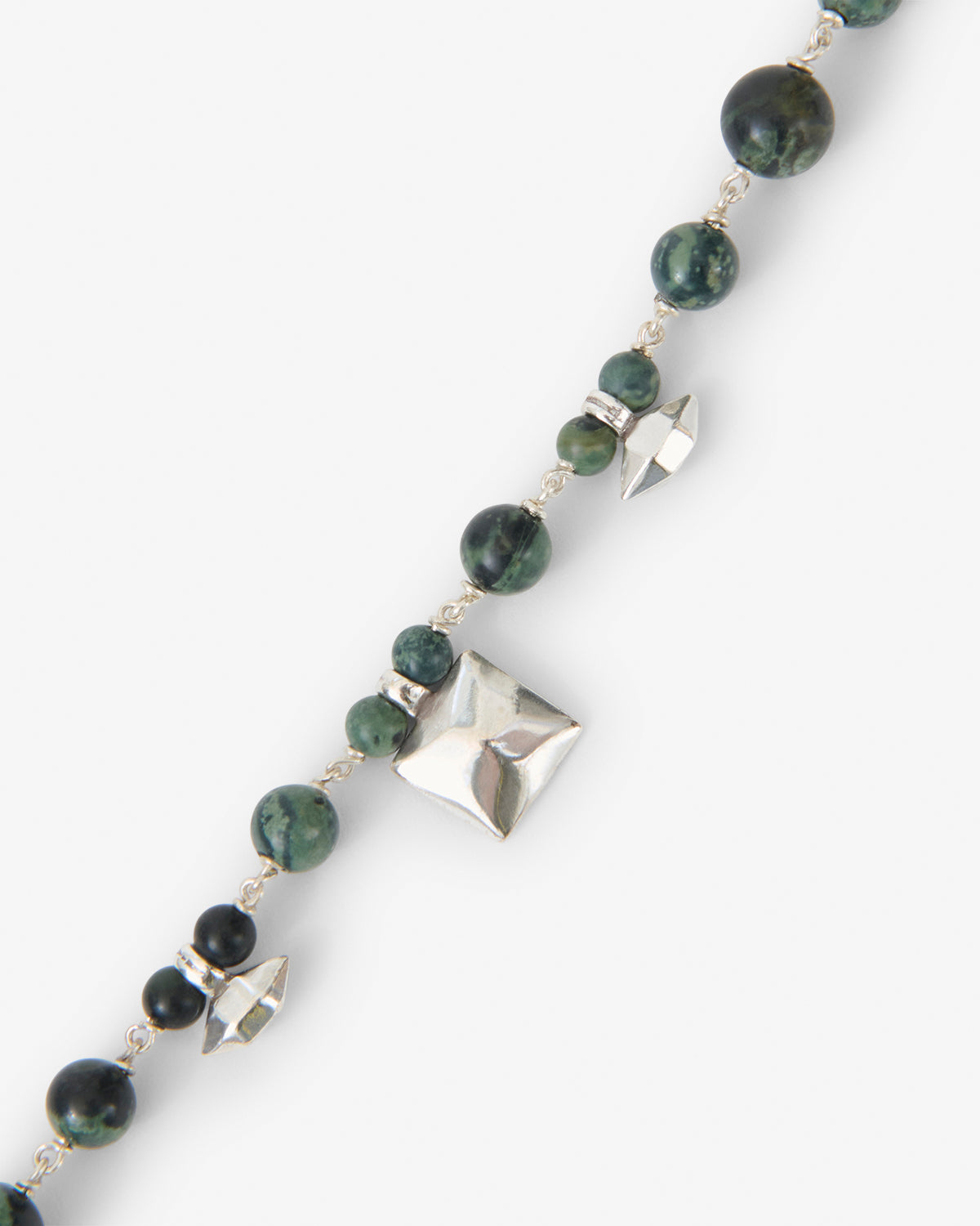 Bracelet Jack — Vert foncé-argenté, vue 3 ; référence BR0206HAC3B03TDGSI