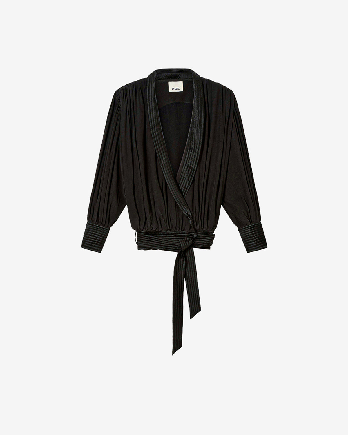 Veste Diljane en soie — Noir, vue 3 ; référence VE0847FBD4J01I01BK