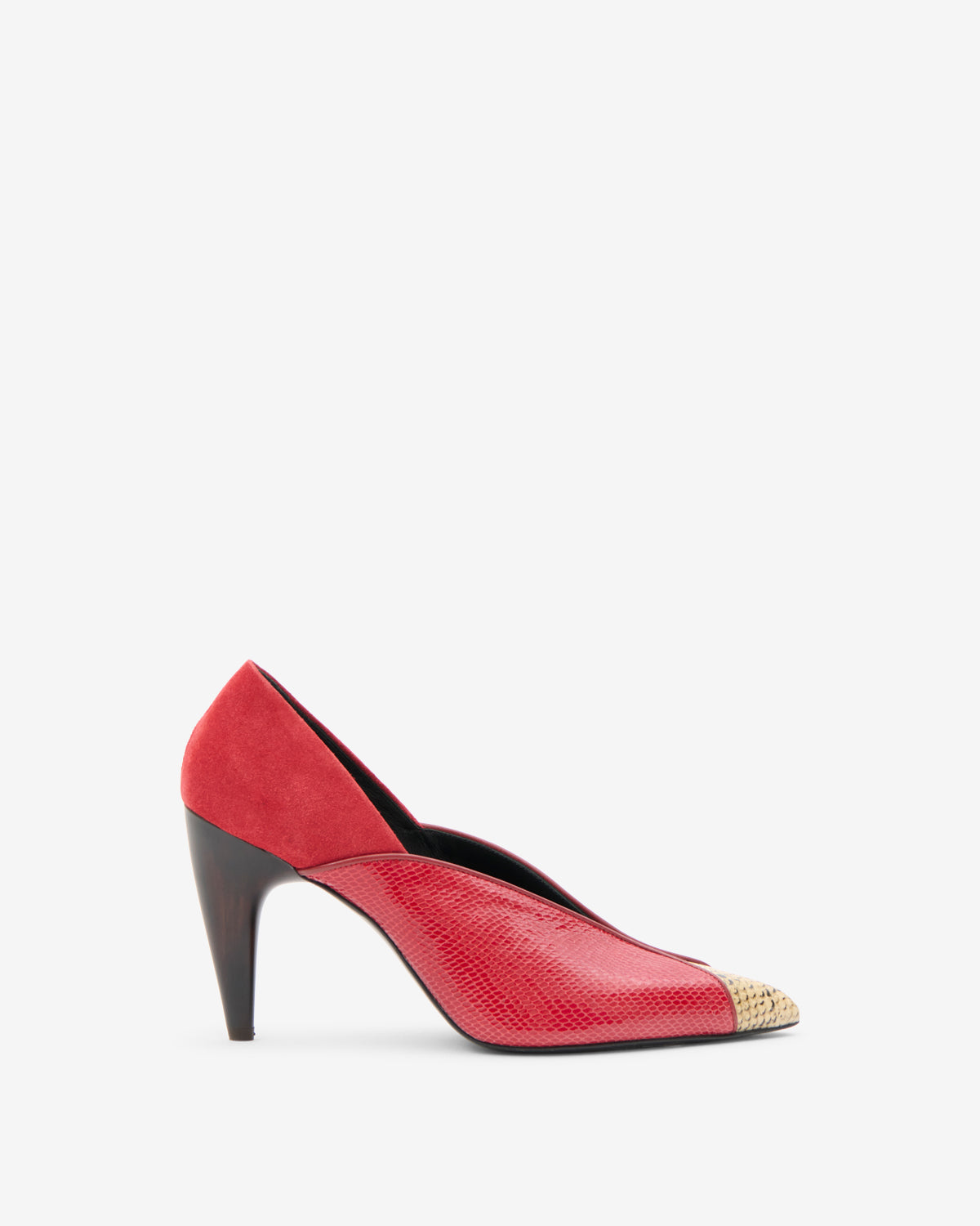 Escarpins Luza — Rouge Scarlet / Sahara, vue 1 ; référence ES0090FAD4A02SSRSA
