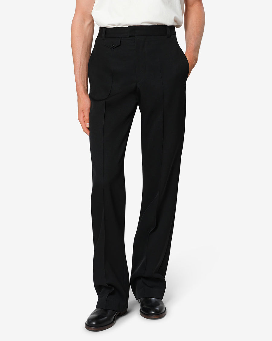Pantalon Gibson en laine — Noir, vue 1 ; référence PA0821HAD4G01H01BK