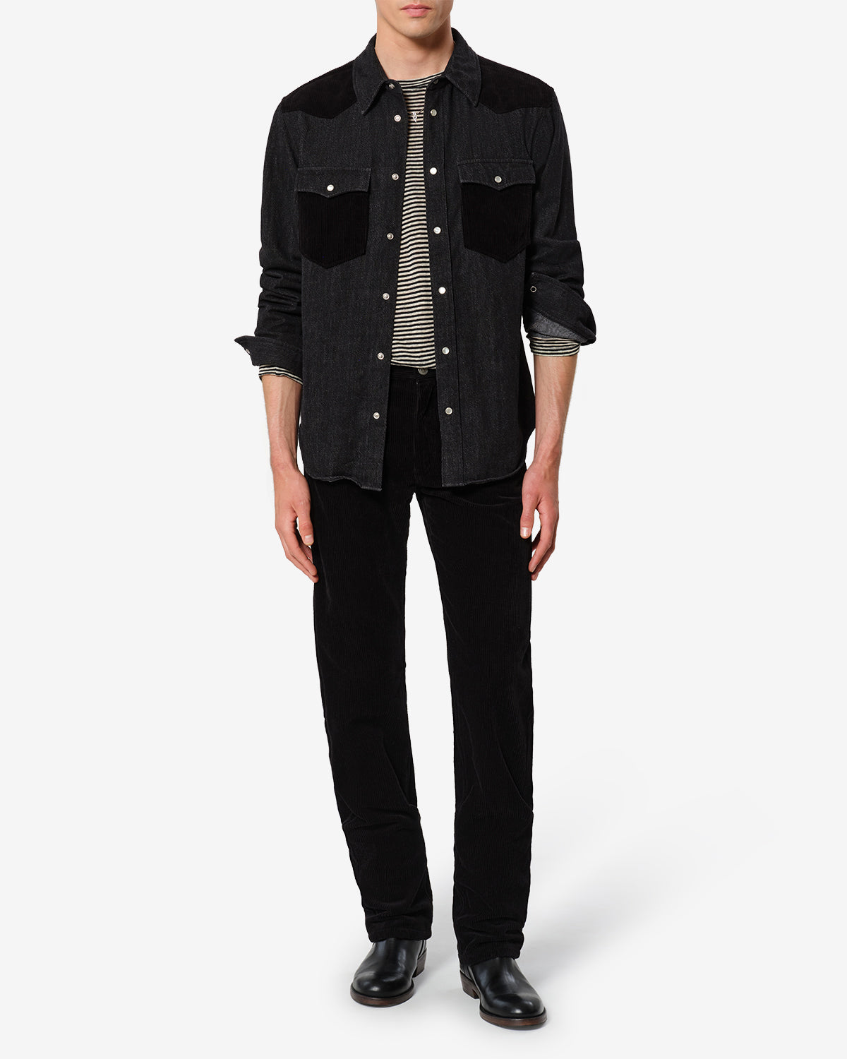 Chemise Vegas — Noir, vue 2 ; référence CH0367HAD4H03H01BK
