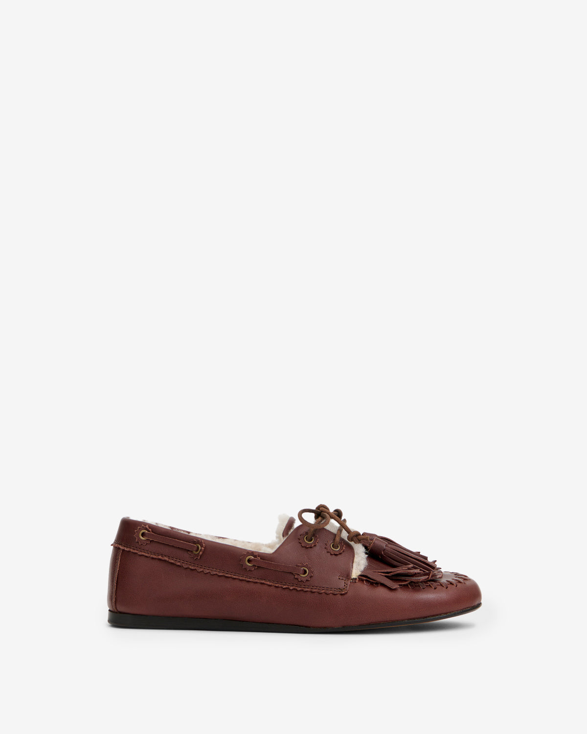 Mocassins Fersi — Marron foncé / Ecru, vue 1 ; référence MC0038FBD4A21SDWEC